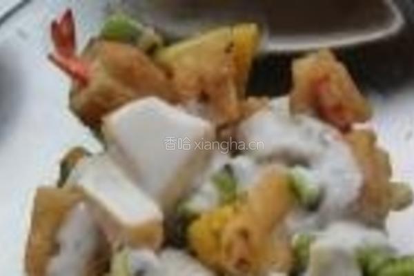 菠萝油条虾的做法图解12