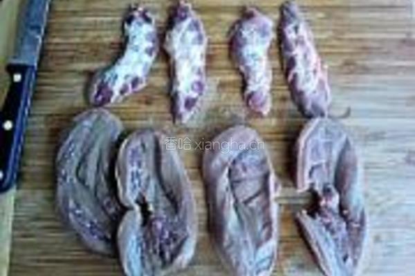 芹菜炒腰花的做法图解2