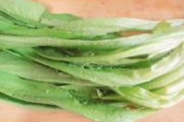 麻酱生拌油麦菜的做法图解1