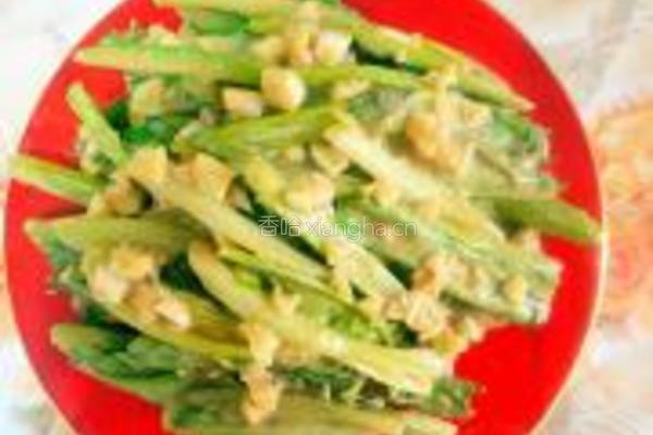 麻酱生拌油麦菜的做法图解12