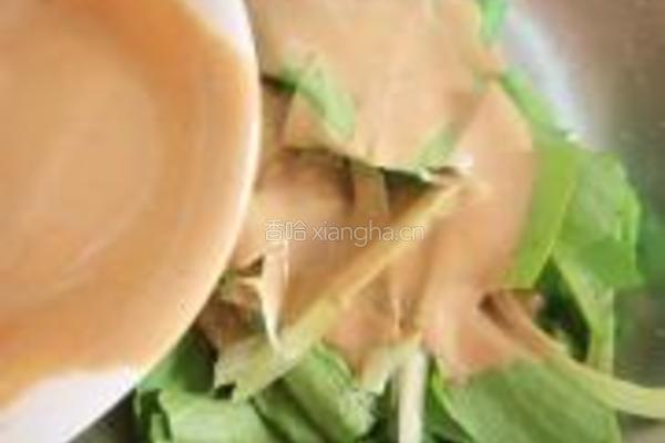 麻酱生拌油麦菜的做法图解9