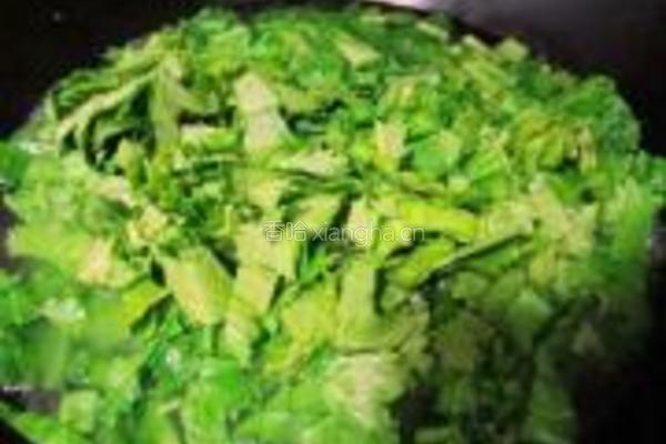 雪菜肉丁面的做法图解4