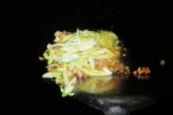 雪菜肉丁面的做法图解7