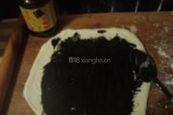 汤种酥皮黑芝麻酱面包的做法图解8