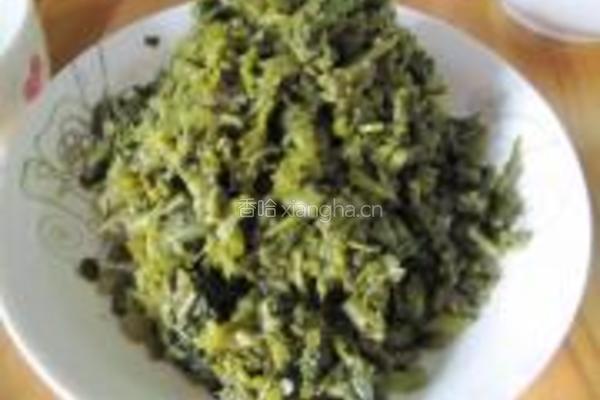 炒苦菜苔的做法图解2