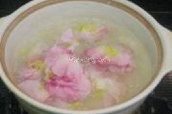 鱼腥草芙蓉花粥的做法图解5
