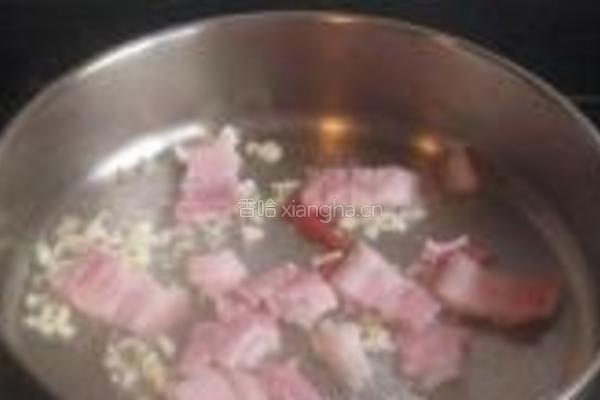 咸肉片炒白菜帮子的做法图解5