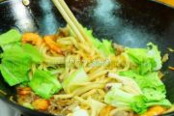 生炒三鲜乌冬的做法图解14