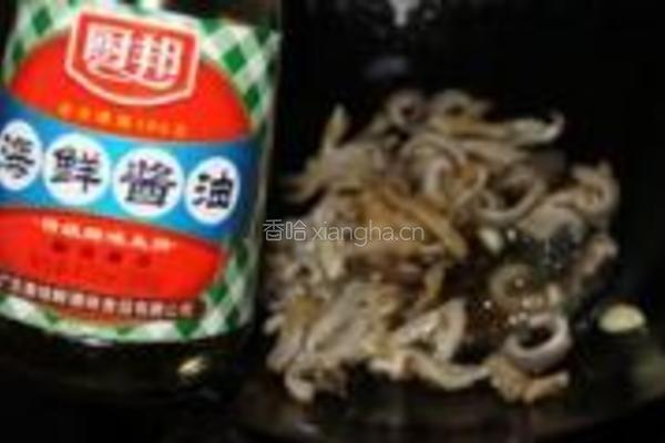 葱爆猪肚的做法图解6