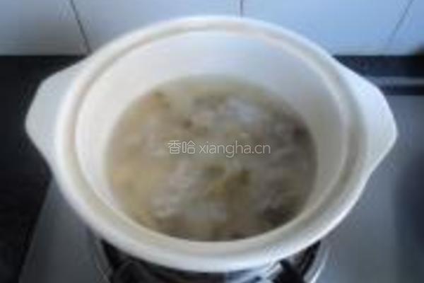 榨菜瘦肉粥的做法图解6