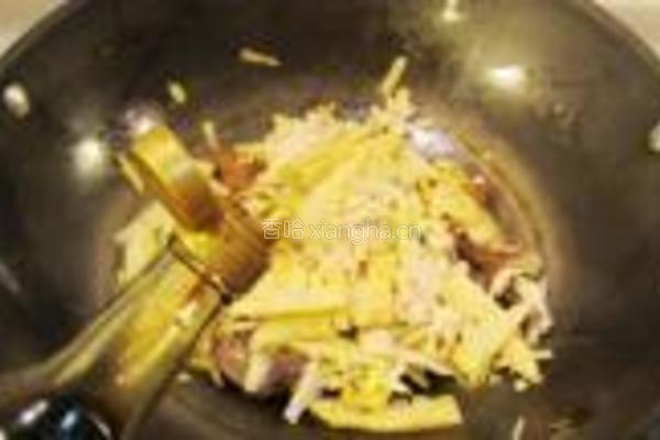 腊肉豆干炒藠头的做法图解8