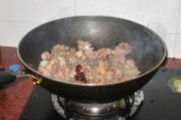 豆角烧鸭的做法图解6