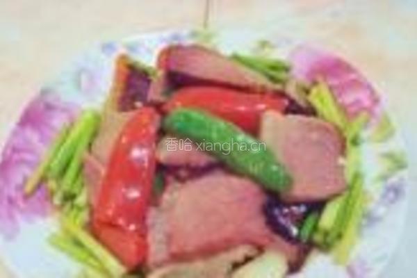 蒜薹炒腊肉的做法图解7
