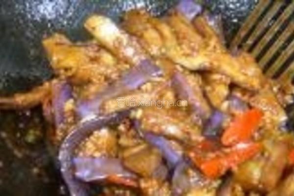 酱香肉末烧茄子的做法图解5
