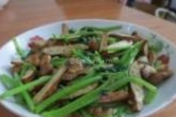 五香豆腐炒芹菜的做法图解6