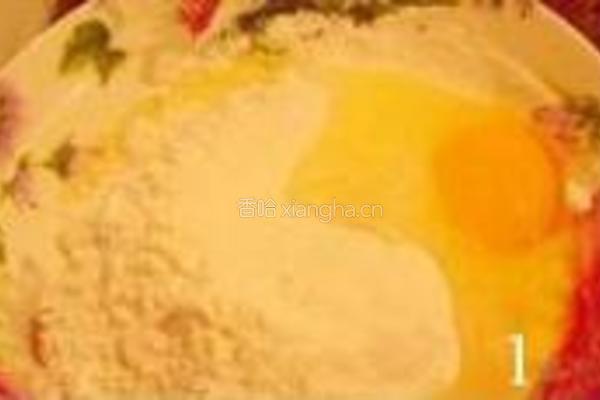 香菜火腿摊煎饼的做法图解1