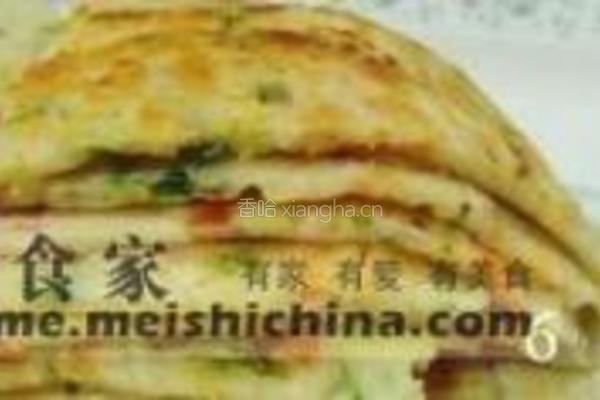 香菜火腿摊煎饼的做法图解6