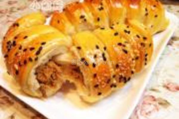 肉松毛毛虫面包的做法图解16