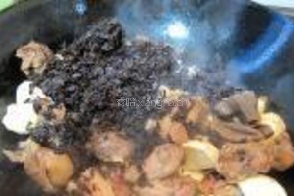 沙锅茨菇焖鹅的做法图解6