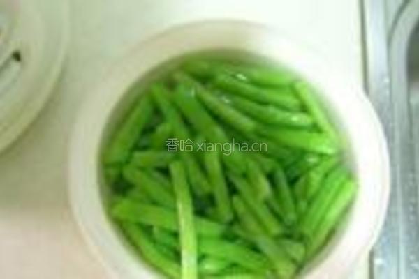 干煸四季豆的做法图解3