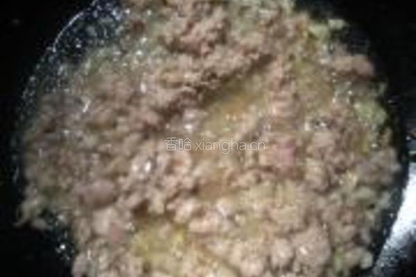 酸豆角炒肉末的做法图解3