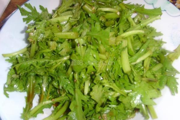 老醋辣根茼蒿