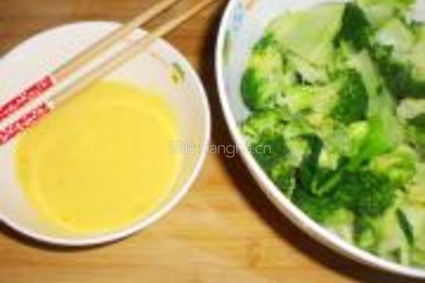 芥末西兰花拌蛋皮儿的做法图解4