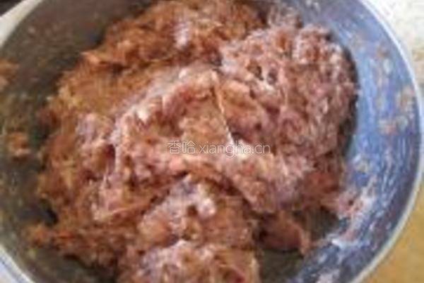 猪肉糯米丸的做法图解2
