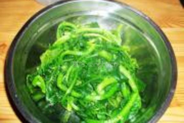 凉拌西洋菜的做法图解3