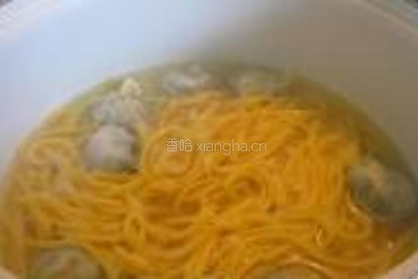 白菜素云吞面的做法图解6