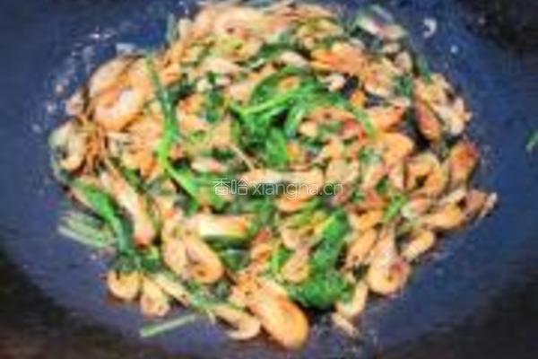 韭菜焖鲜河虾的做法图解6