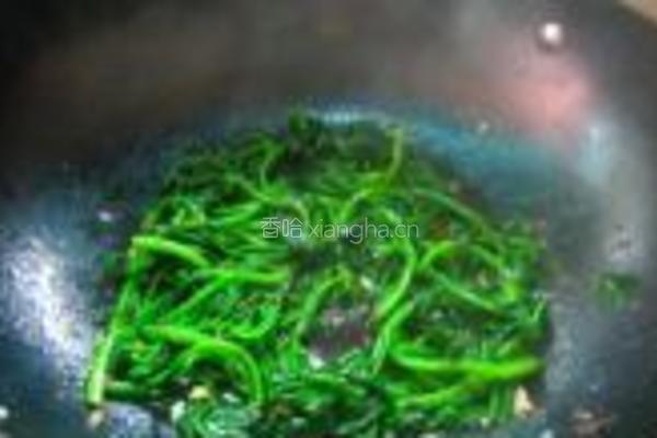 小炒爽滑腾菜的做法图解4
