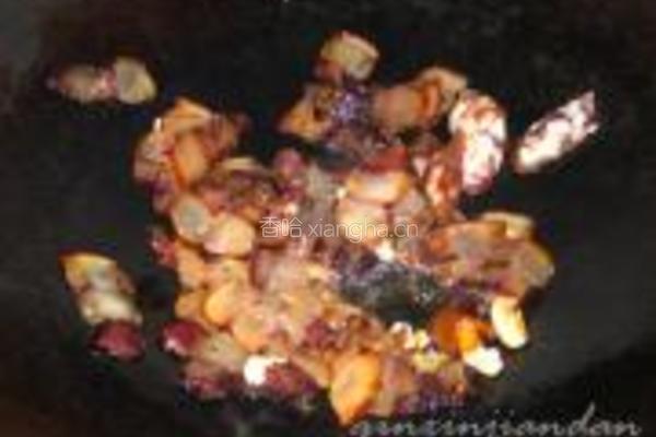 春笋炒腊味的做法图解4