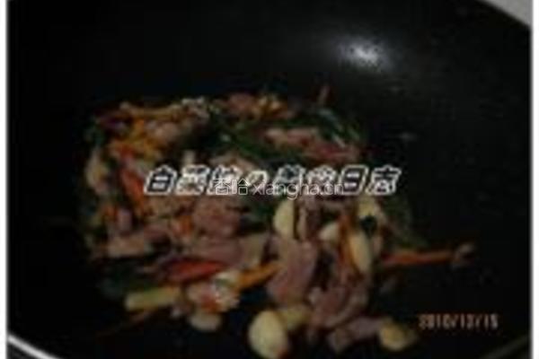 双色陈皮炒肉片的做法图解15