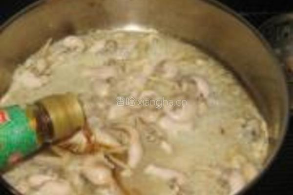 西兰花炒蛏子肉的做法图解5