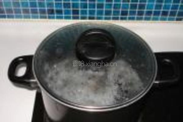 紫米燕麦粥的做法图解2