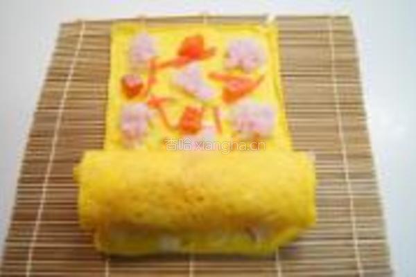 玫瑰花寿司的做法图解3