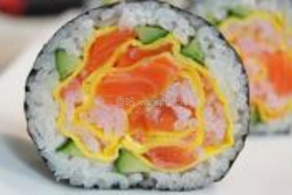 玫瑰花寿司的做法图解8