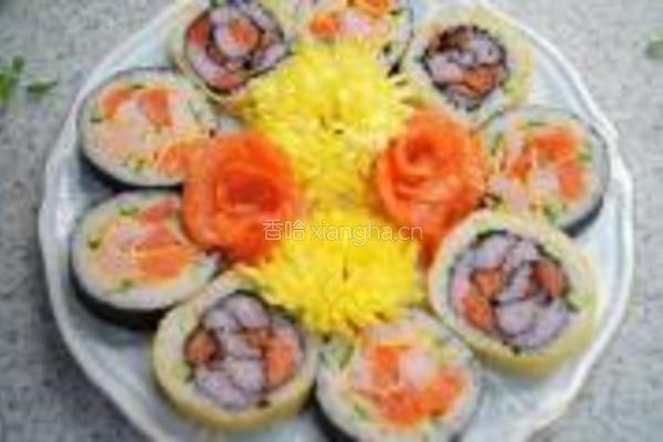 玫瑰花寿司的做法图解16