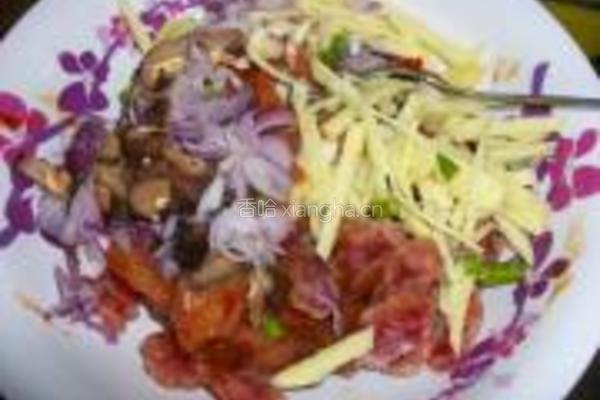 腊肠蒸肉的做法图解3