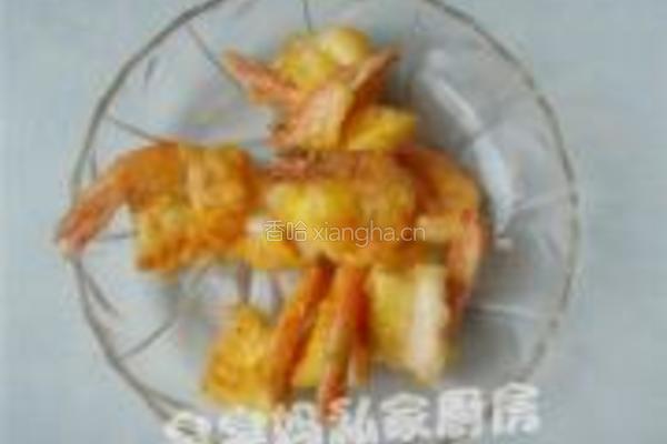 酸黄瓜炒凤尾虾的做法图解6