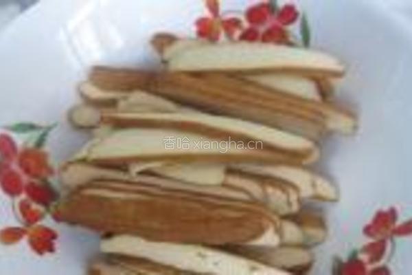 茼蒿拌豆干的做法图解4