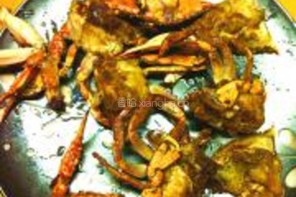 葱姜炒蟹的做法图解5