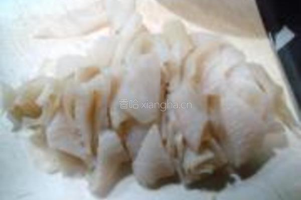 姜葱炒百叶的做法图解3