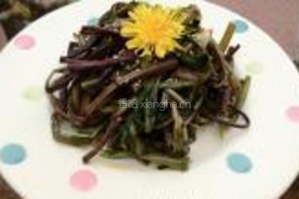 蒲公英拌蕨菜的做法图解5