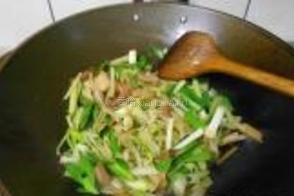 猪肉炒芹菜的做法图解5