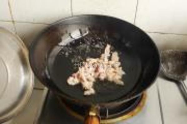 小白菜炒肉丝的做法图解2
