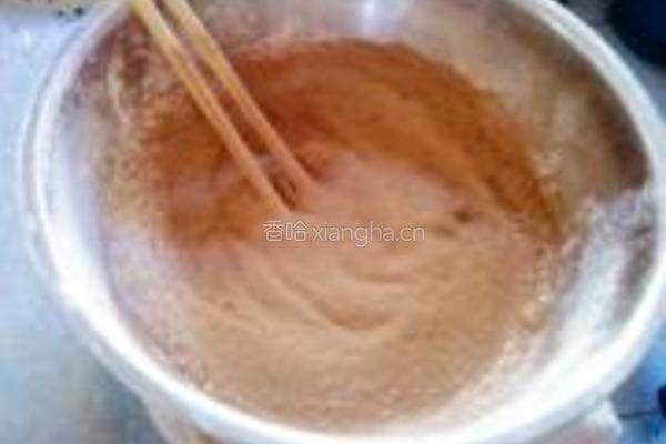 巧克力豆沙汤圆的做法图解3