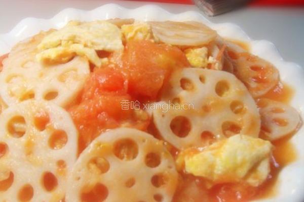西红柿炒藕片