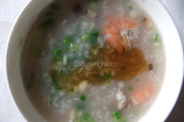 鲜虾香菇大米粥
